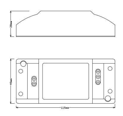 可控硅调光电源外置FSDKF1524301产品结构图