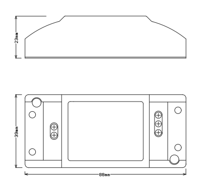 可控硅调光电源外置FSDKE0507501产品结构图