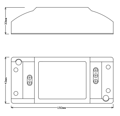 可控硅调光电源外置FSDKC1012901产品结构图