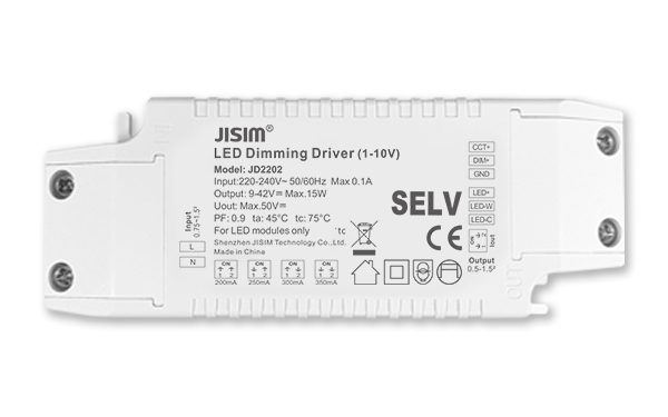 JD3201 9-42V 200-350mA 15W dali恒流 无频闪  调光调色温电源