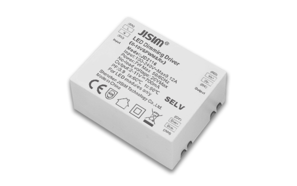   JD2116 2-11V 400-700mA 8W 0-10V PWM Rx三合一恒流  无频闪  调光电源