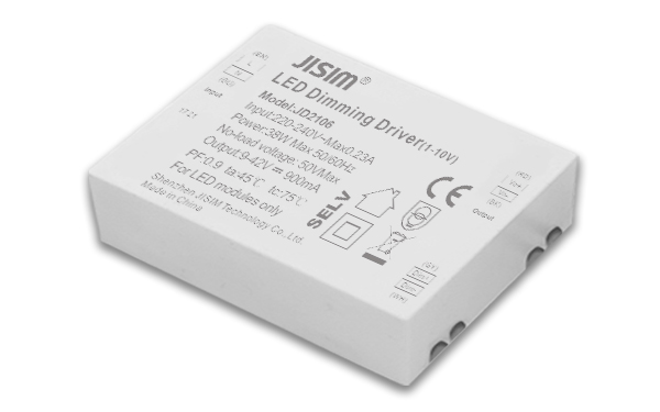   JD2106 9-40V 650-900mA 36W 1-10V恒流 缓启动 无频闪  调光电源