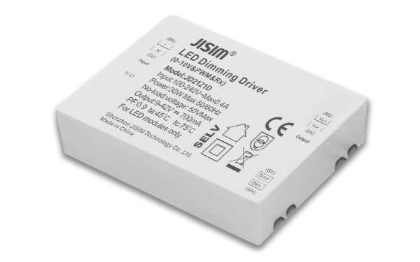   JD2121D 9-40V 700mA 30W 0-10V PWM Rx三合一恒流  无频闪  调光电源