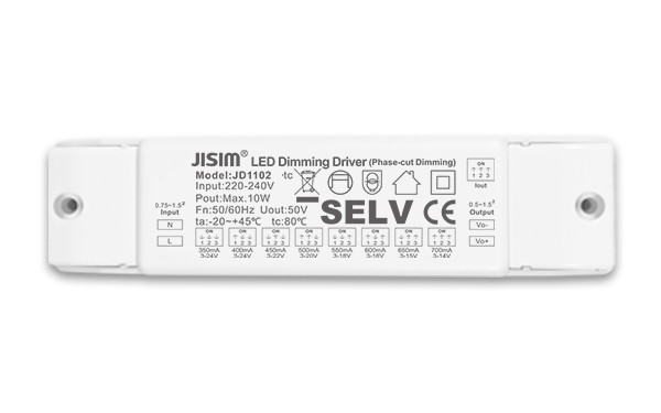 JD1102 3-24V 350-700mA 10W 可控硅恒流 缓启动 无频闪 万分之一 调光电源