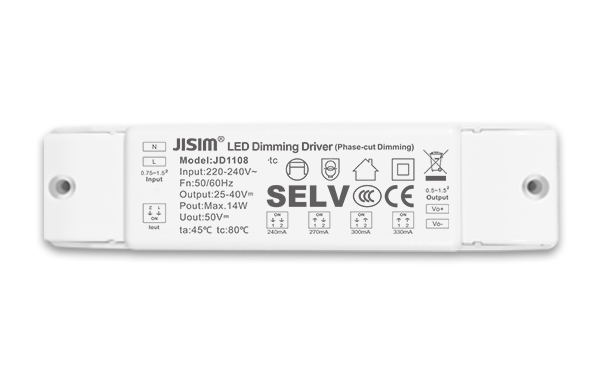 JD1108 25-40V 240-330mA 15W 可控硅恒流 无频闪 调光电源