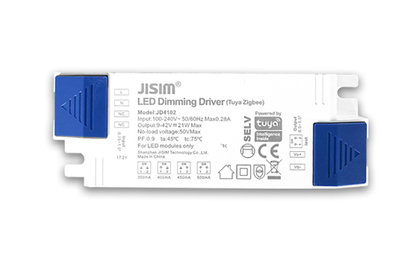 JD4102 9-42V 350-500mA 20W 涂鸦Zigbee 无频闪 调光电源