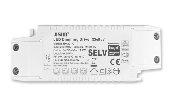 JD4201A 9-42V 200-350mA 15W 涂鸦Zigbee 无频闪 调光调色温电源