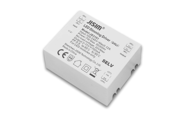   JD3101 2-11V 350-700mA 7W dali恒流 缓启动 无频闪  调光电源