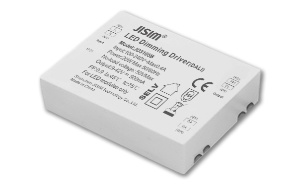   JD3105B 9-40V 500mA 20W dali恒流 缓启动 无频闪  调光电源