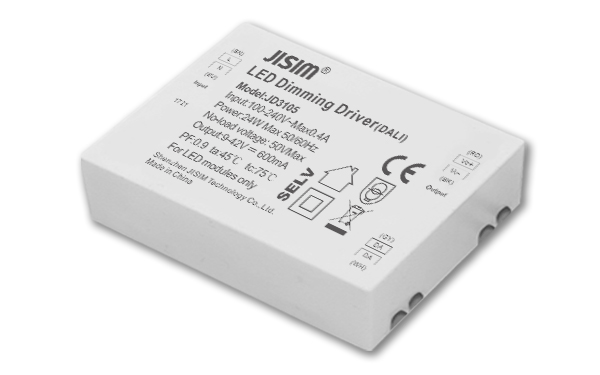   JD3105 9-40V 600mA 24W dali恒流 缓启动 无频闪  调光电源